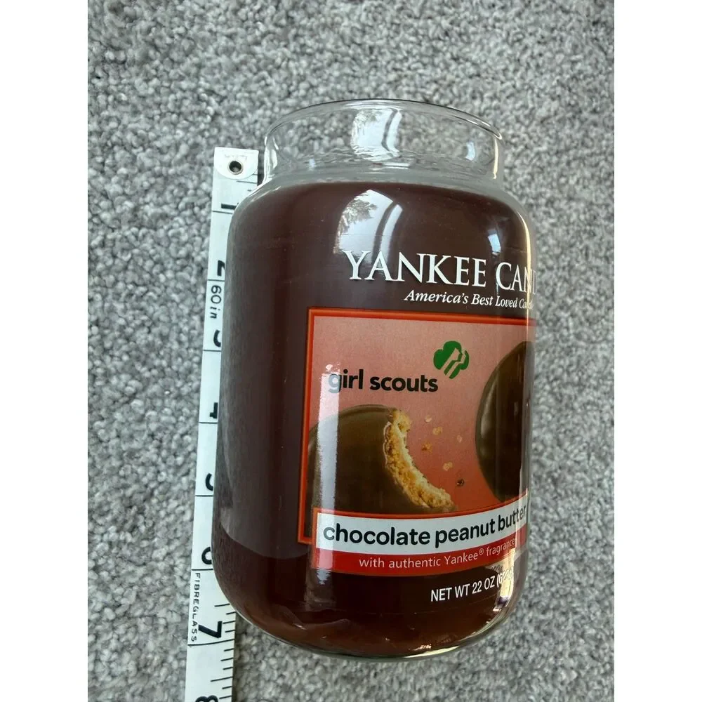 Yankee Candle Chocolate Peanut Butter Girl Scouts Large Jar Candle